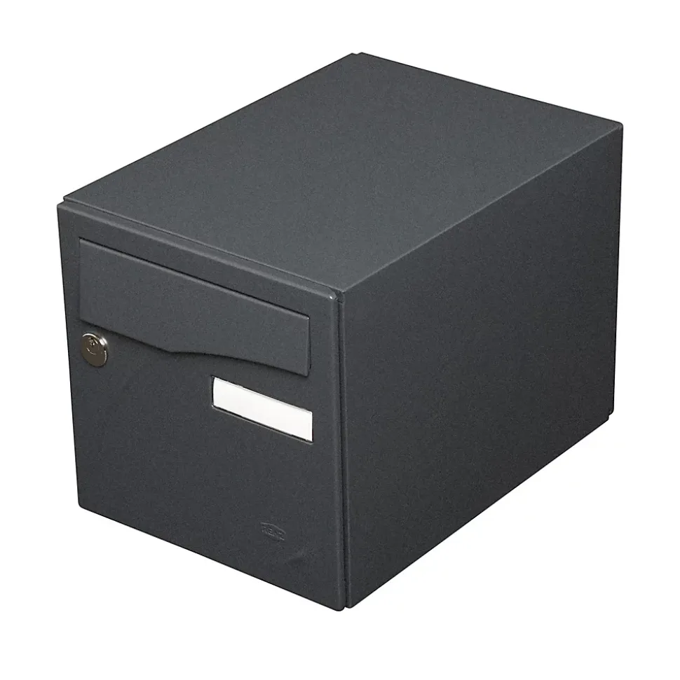 Boite aux lettres Préface 1 porte Noir Sablé RAL 2100 MS