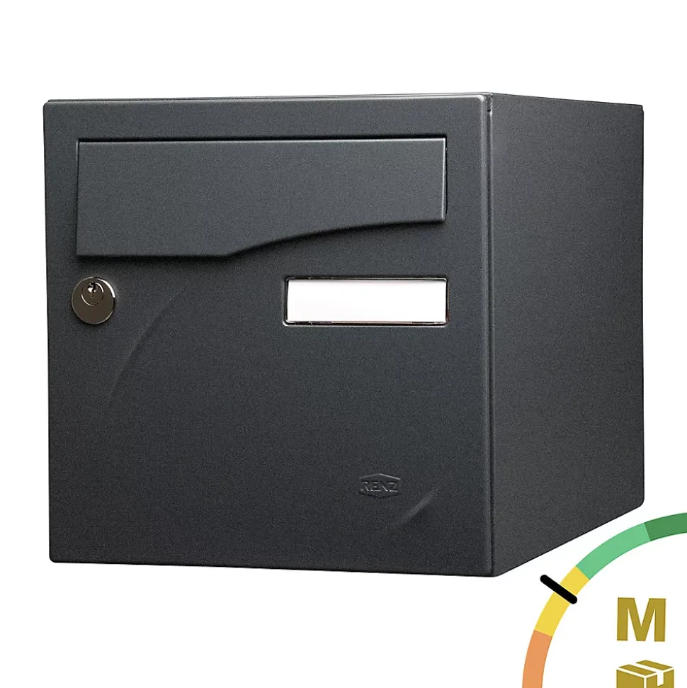 Boite aux lettres Préface 1 porte Noir Sablé RAL 2100 MS