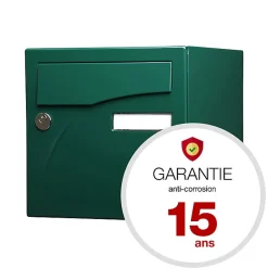 Boite aux lettres Préface 1 porte Vert brillant RAL 6005B