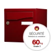 Boite aux lettres Préface 1 porte Rouge pourpre brillant RAL 3004B
