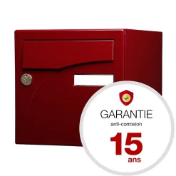 Boite aux lettres Préface 1 porte Rouge pourpre brillant RAL 3004B