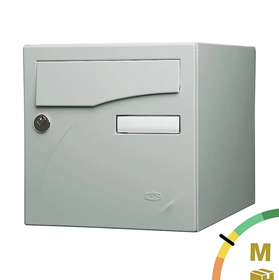 Boite aux lettres Préface 2 portes Gris polaire mat RAL 9006 M