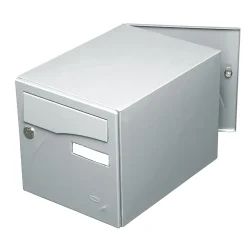 Boite aux lettres Préface 2 portes Gris polaire mat RAL 9006 M