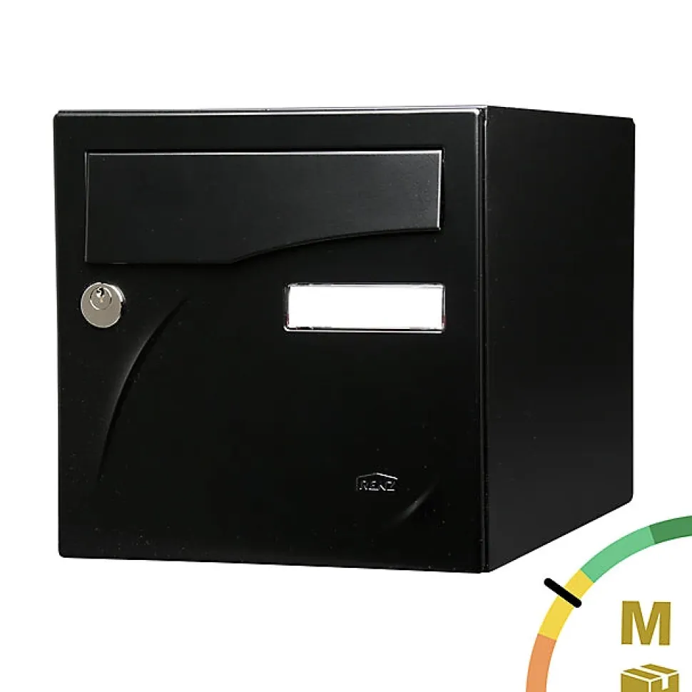 Boite aux lettres Préface 2 portes Noir mat RAL 9005M