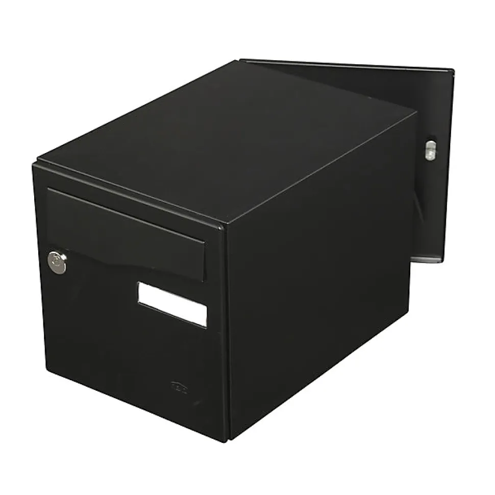 Boite aux lettres Préface 2 portes Noir mat RAL 9005M