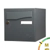Boite aux lettres Préface 1 porte Gris anthracite mat RAL 7016 M