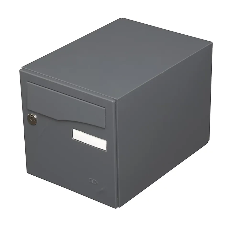 Boite aux lettres Préface 1 porte Gris anthracite mat RAL 7016 M