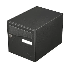 Boite aux lettres Préface 1 porte Noir décor RAL 9005D