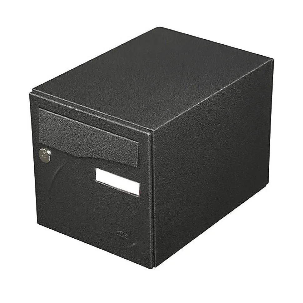 Boite aux lettres Préface 1 porte Noir décor RAL 9005D
