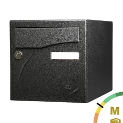 Boite aux lettres Préface 1 porte Noir décor RAL 9005D