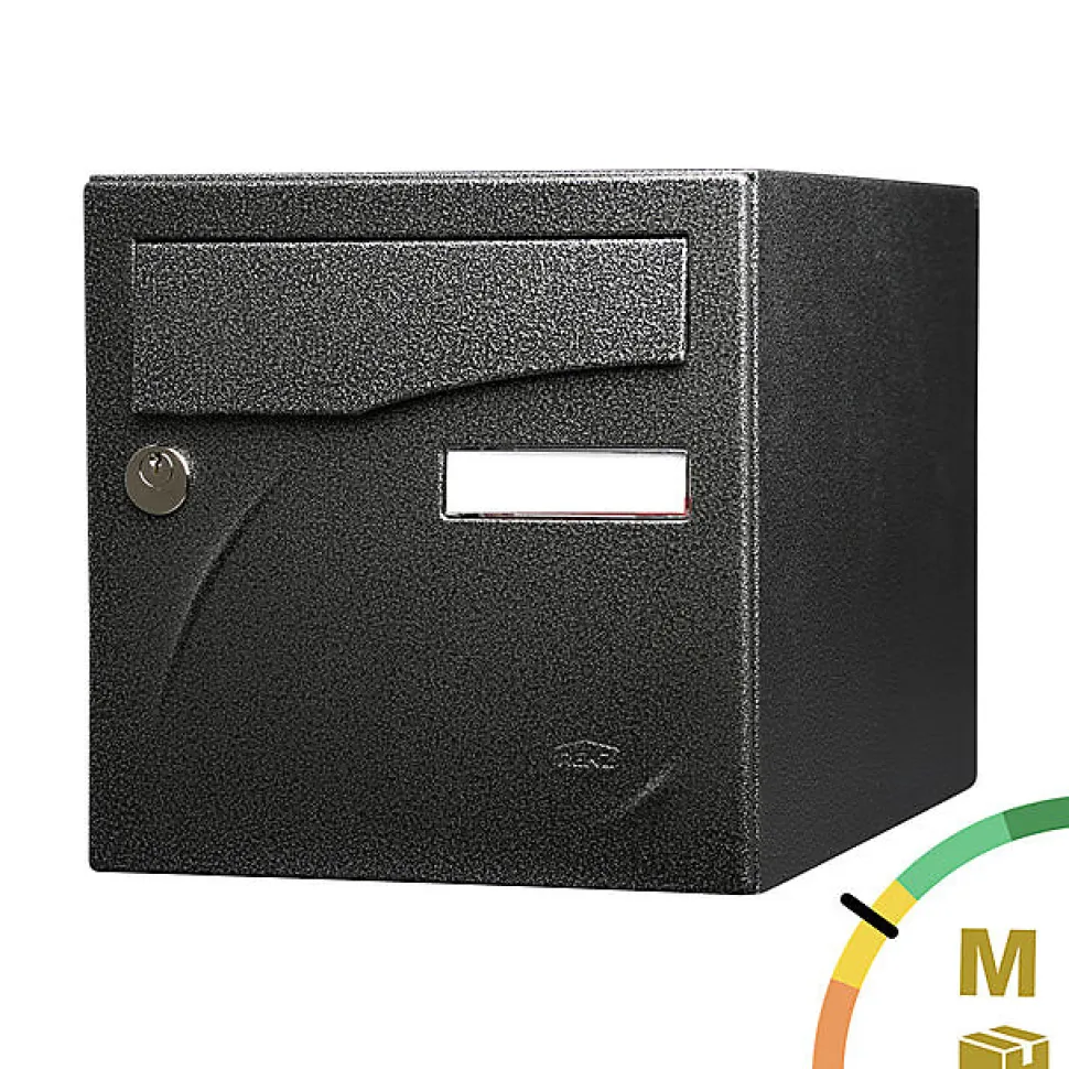 Boite aux lettres Préface 1 porte Noir décor RAL 9005D
