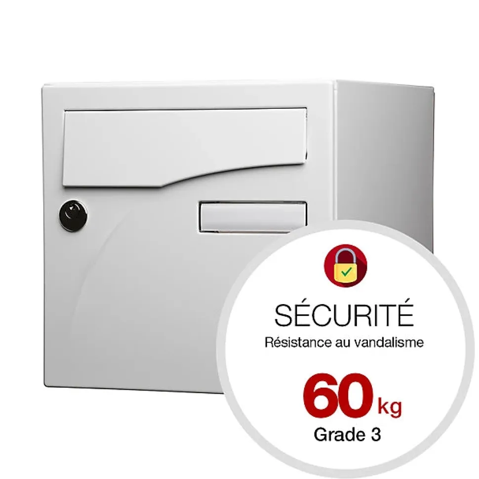 Boite aux lettres Préface 1 porte Blanc brillant RAL 9016B