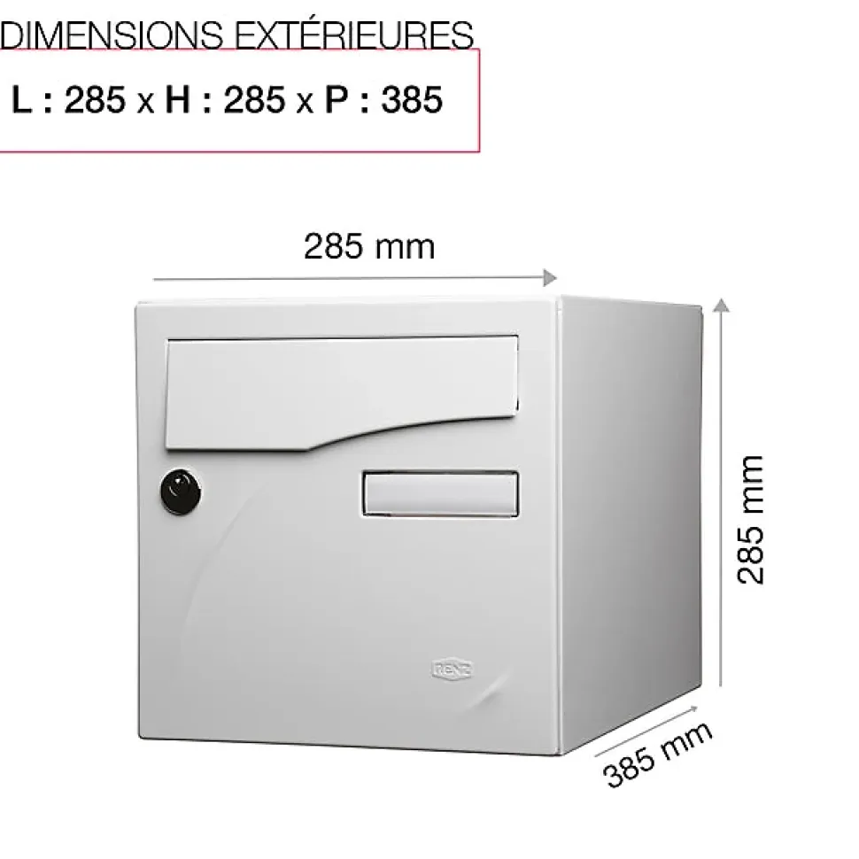 Boite aux lettres Préface 1 porte Blanc brillant RAL 9016B