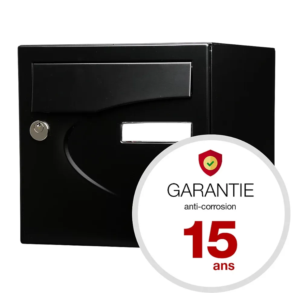 Boite aux lettres Préférence 2 portes noir mat 9005M