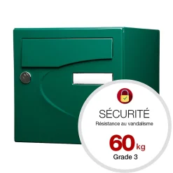 Boite aux lettres Préférence 2 portes vert brillant 6005B