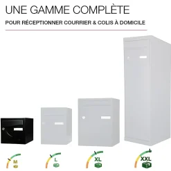 Boite aux lettres Préférence 1 porte noir mat 9005M