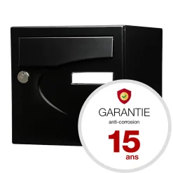 Boite aux lettres Préférence 1 porte noir mat 9005M