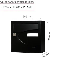 Boite aux lettres Préférence Compact noir mat 9005M