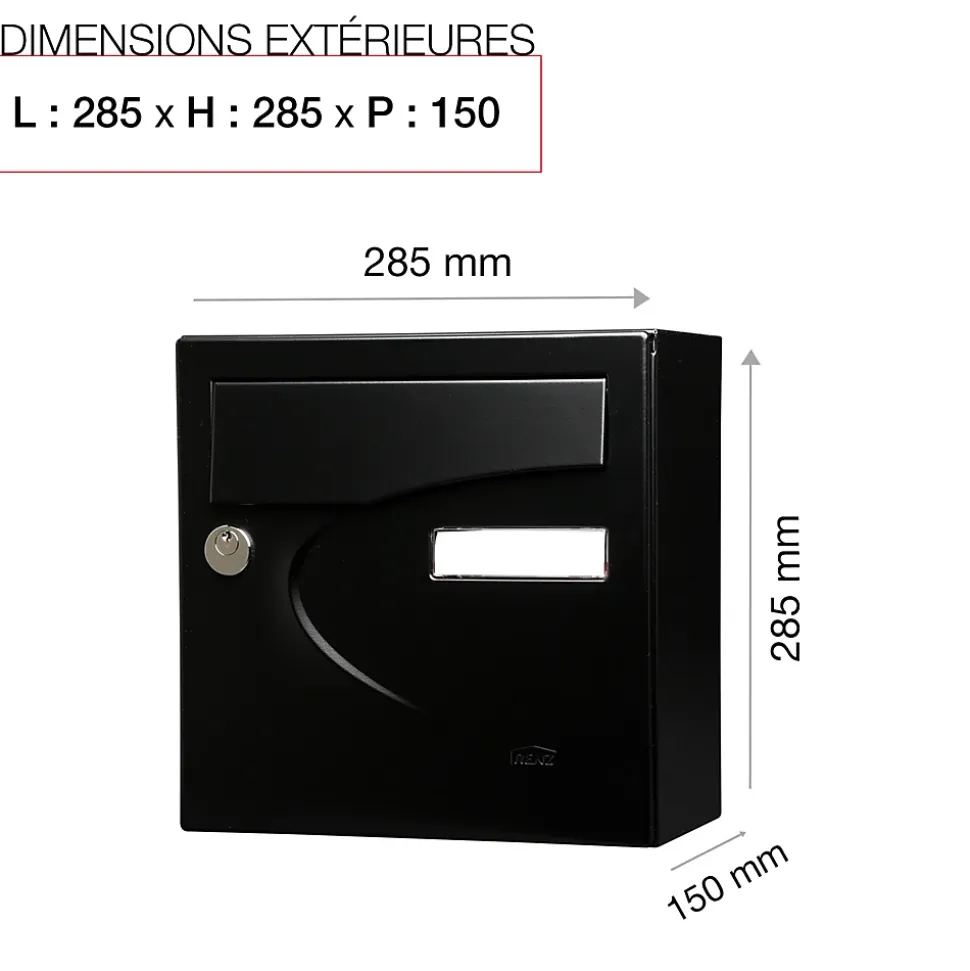 Boite aux lettres Préférence Compact noir mat 9005M