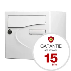 Boite aux lettres Préférence 1 porte blanc brillant 9016B
