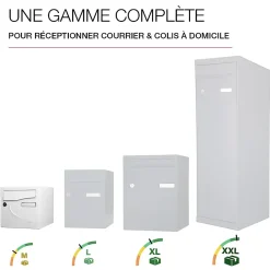 Boite aux lettres Préférence 1 porte blanc brillant 9016B