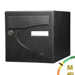 Boite aux lettres Préférence 2 portes noir décor RAL 9005D