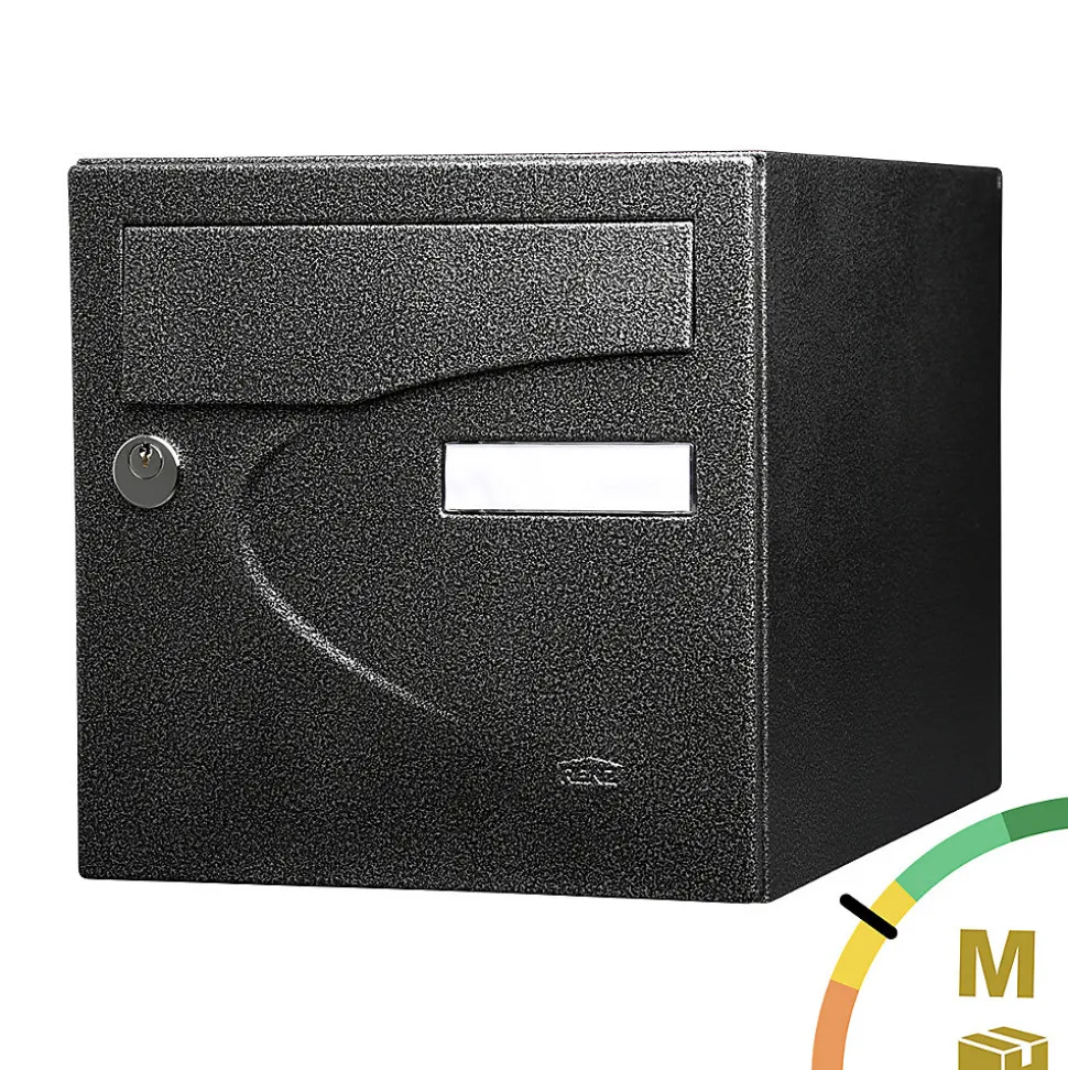 Boite aux lettres Préférence 2 portes noir décor RAL 9005D