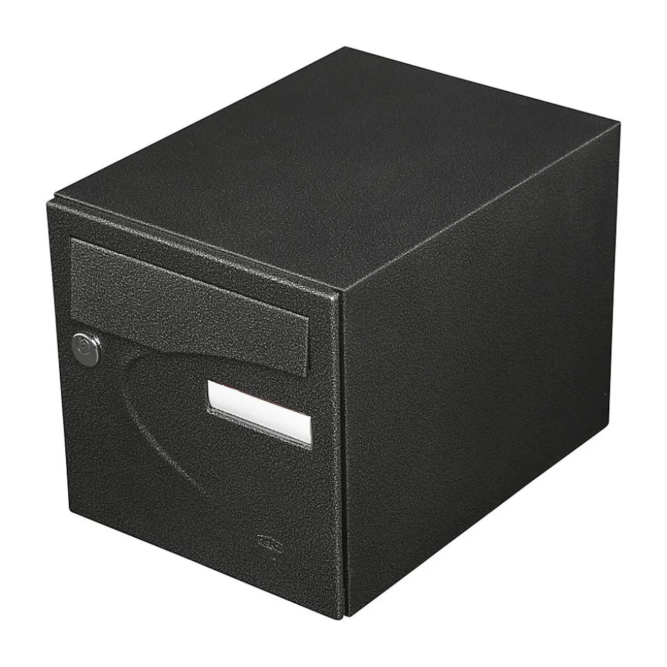 Boite aux lettres Préférence 1 porte noir décor RAL 9005 D