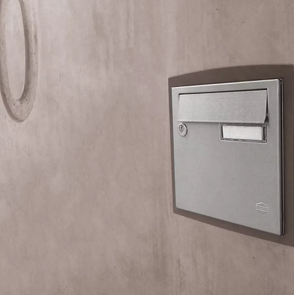 Boite aux lettres Rivage 1 porte inox brossé