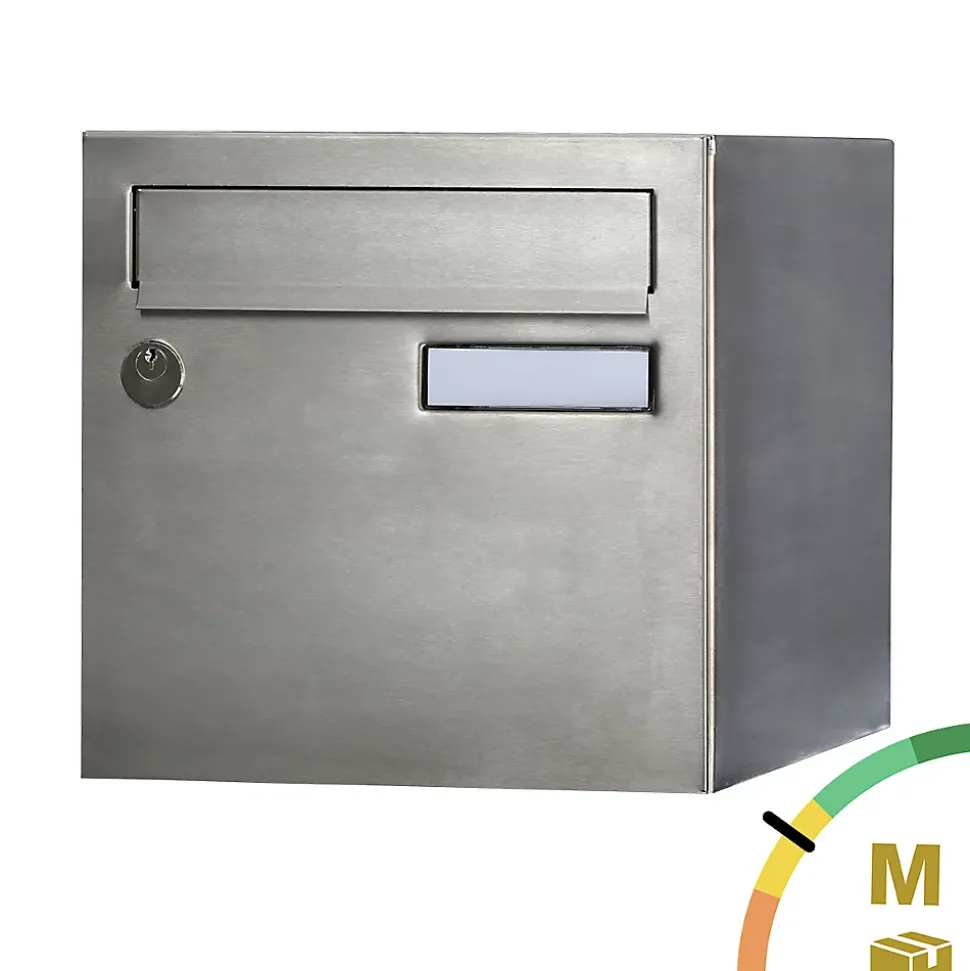 Boite aux lettres Rivage 2 portes inox brossé