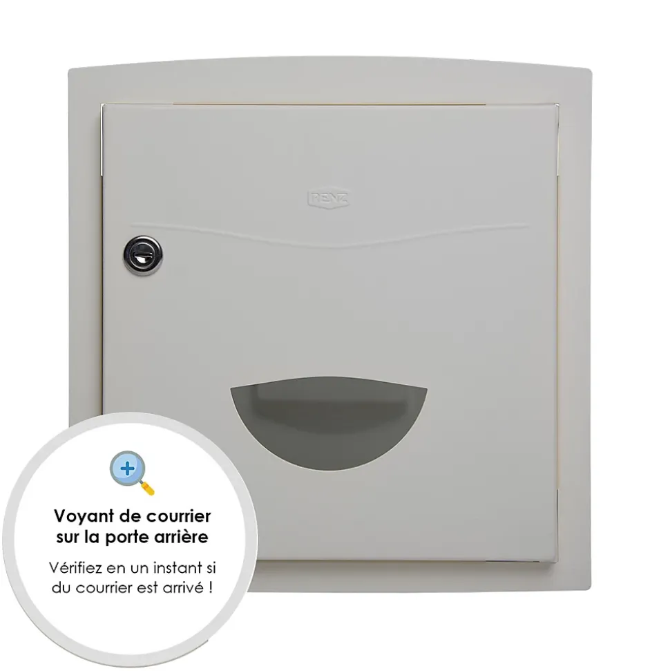 Boite aux lettres Soléa à encastrer 2 portes Ton Pierre sablé 1013MS