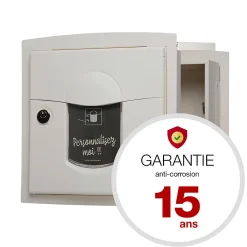 Boite aux lettres Soléa à encastrer 2 portes Ton Pierre sablé 1013MS