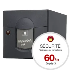 Boite aux lettres Soléa 2 portes Noir Sablé 2100 MS