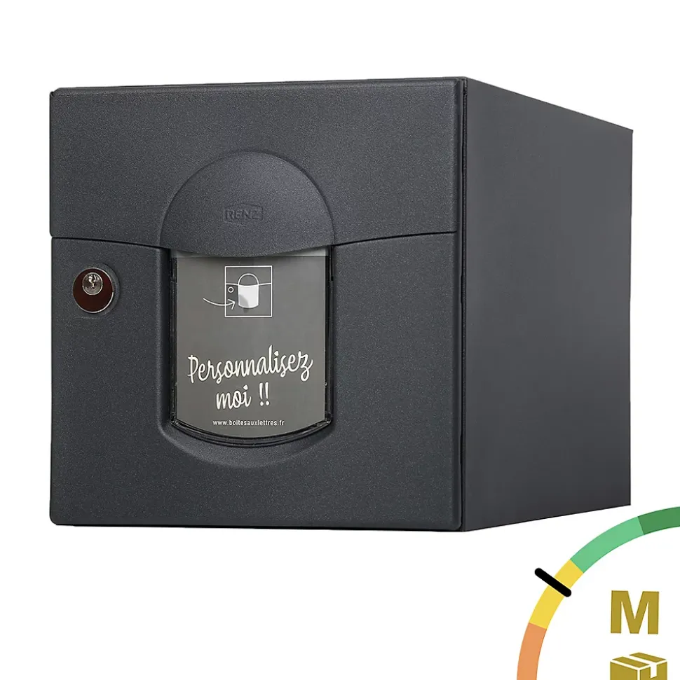 Boite aux lettres Soléa 2 portes Noir Sablé 2100 MS