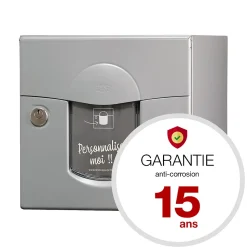 Boite aux lettres Soléa 2 portes Gris RAL 7037 mat
