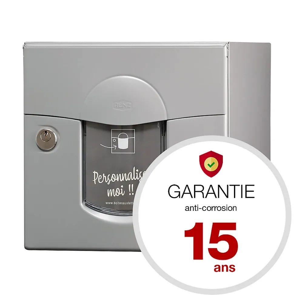 Boite aux lettres Soléa 2 portes Gris RAL 7037 mat