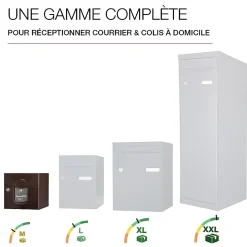 Boite aux lettres Soléa 2 portes brun 8019 B