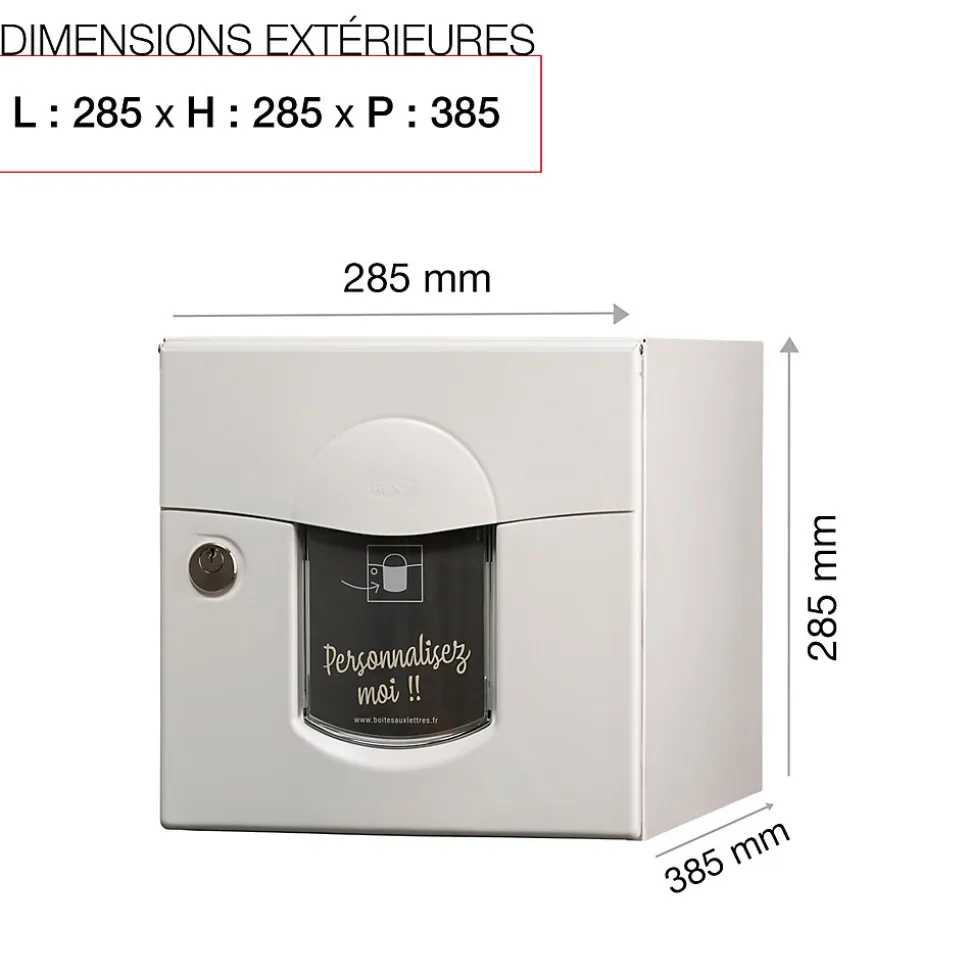Boite aux lettres Soléa 1 porte Blanc 9010 mat