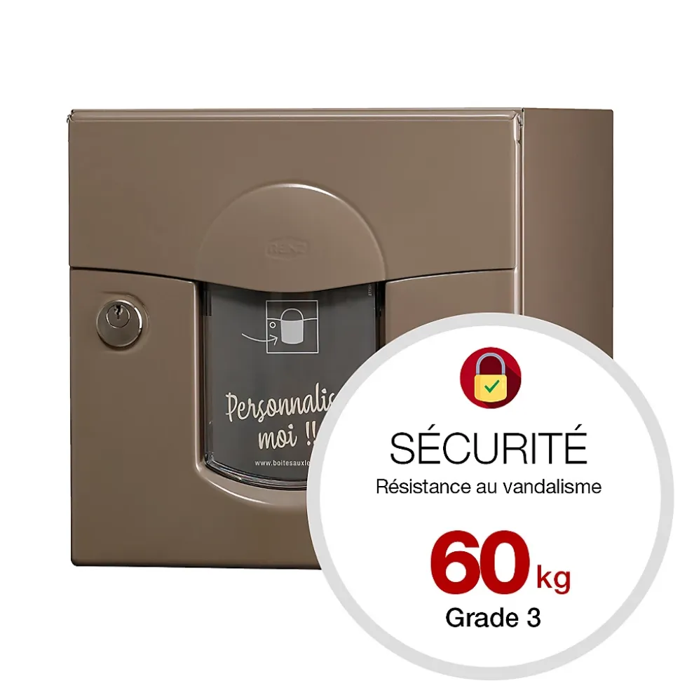 Boite aux lettres Soléa 2 portes taupe RAL 7006 B