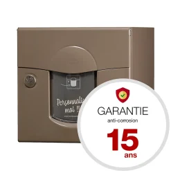 Boite aux lettres Soléa 2 portes taupe RAL 7006 B