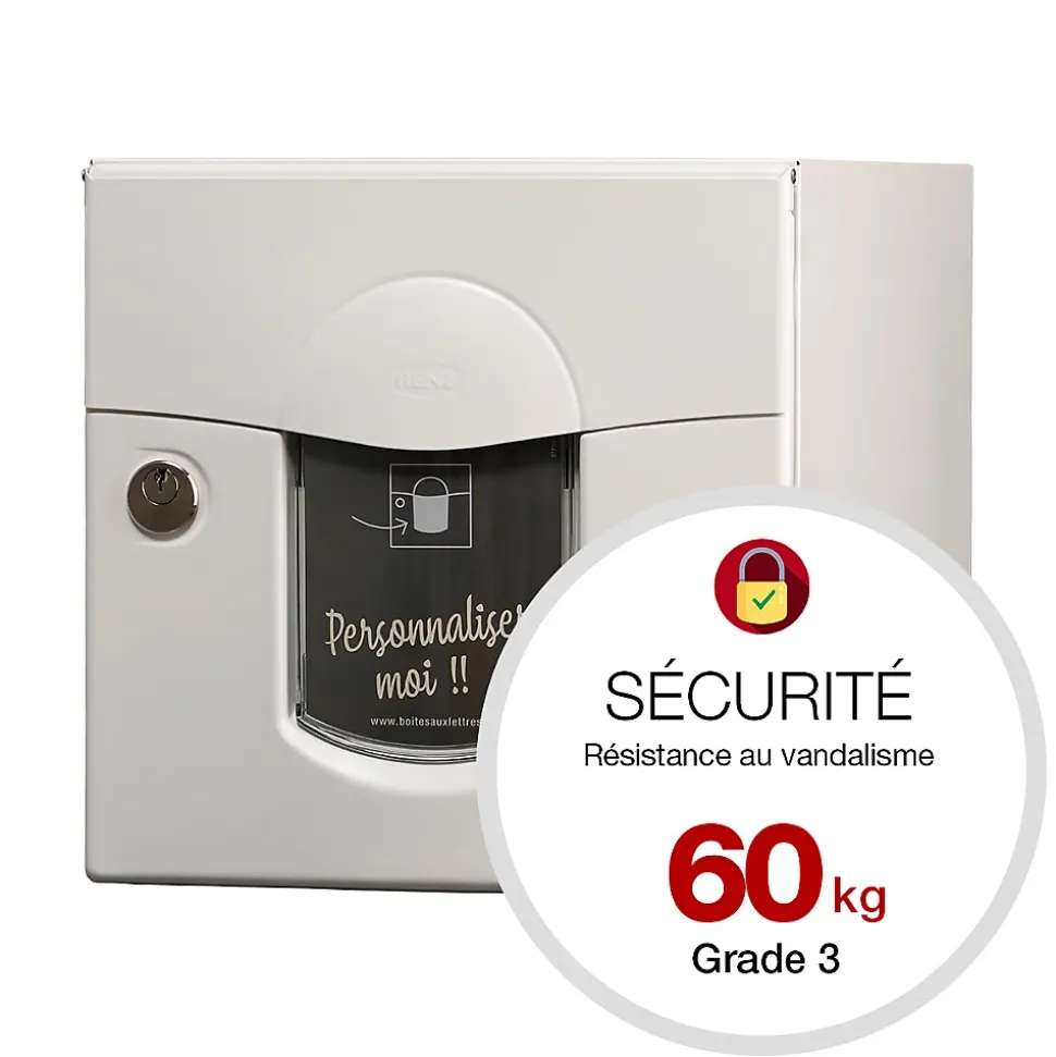 Boite aux lettres Soléa 2 portes Blanc 9010 mat