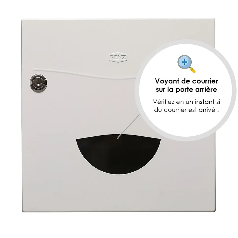 Boite aux lettres Soléa 2 portes Blanc 9010 mat