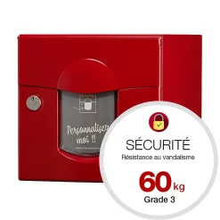 Boite aux lettres Soléa 2 portes rouge 3004 B