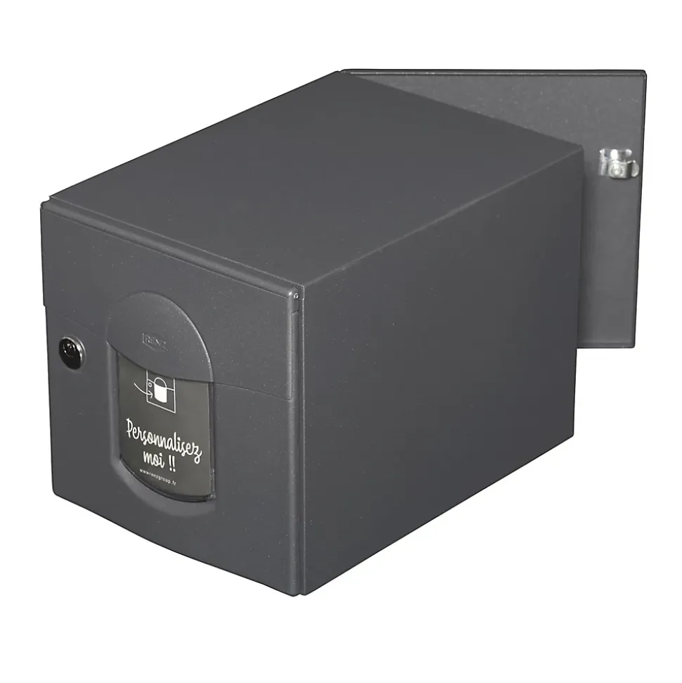 Boite aux lettres Soléa 2 portes Gris anthracite aspect sablé REN 0206MS