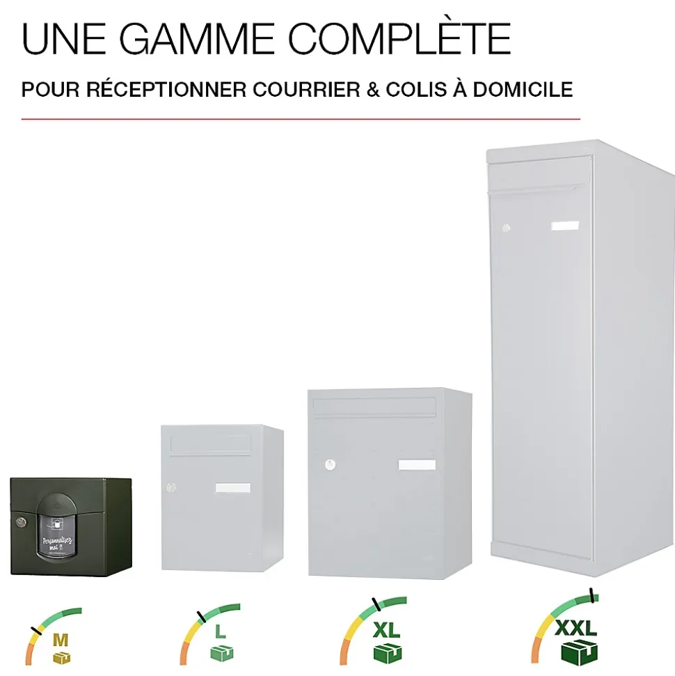 Boite aux lettres Soléa 2 portes vert RAL 6007 MS