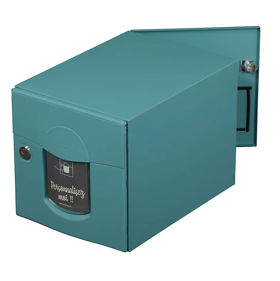 Boite aux lettres Soléa 2 portes turquoise 6033 B