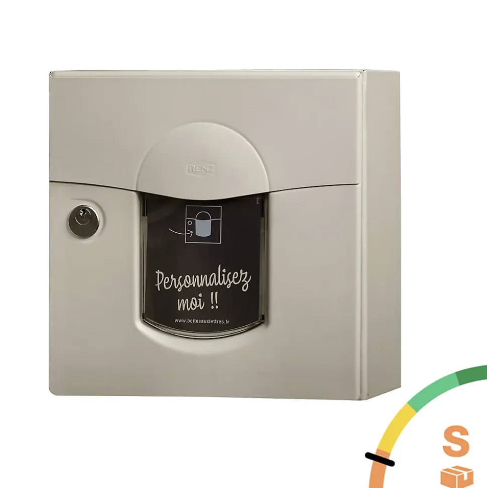 Boite aux lettres Soléa compact Ton pierre aspect sablé RAL 1013MS
