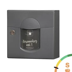 Boite aux lettres Soléa compact Gris anthracite aspect sablé REN 0206MS
