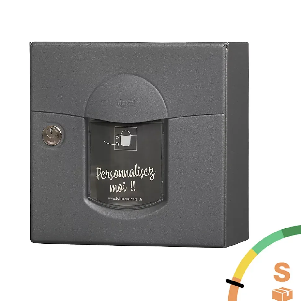 Boite aux lettres Soléa compact Gris anthracite aspect sablé REN 0206MS