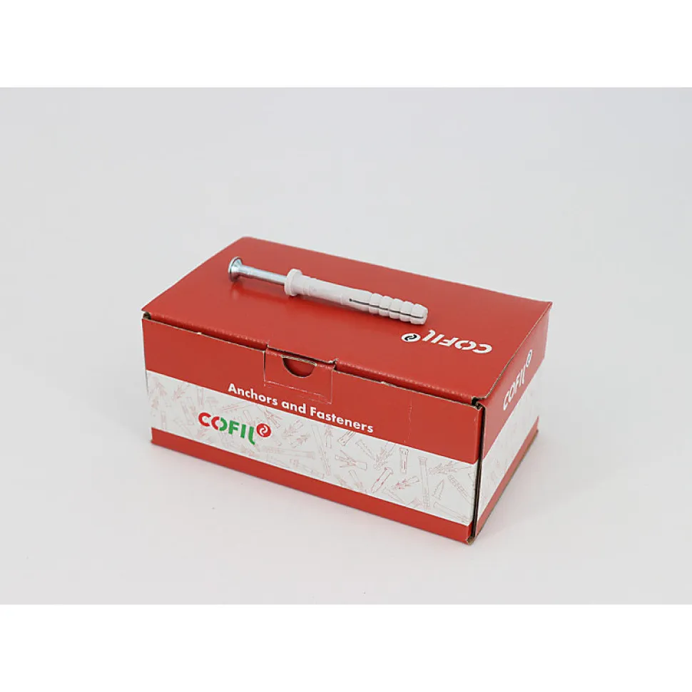 Boite de 50 chevilles à frapper polyamide 8x60mm